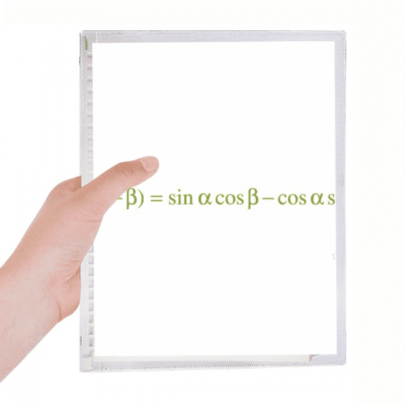 reduction mathematical formula expressions calculations notebook loose diary refillable journal statiry