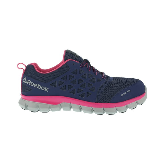 reebok women's sublite cushion rb046 work boot, navy pink, 7.5 m us