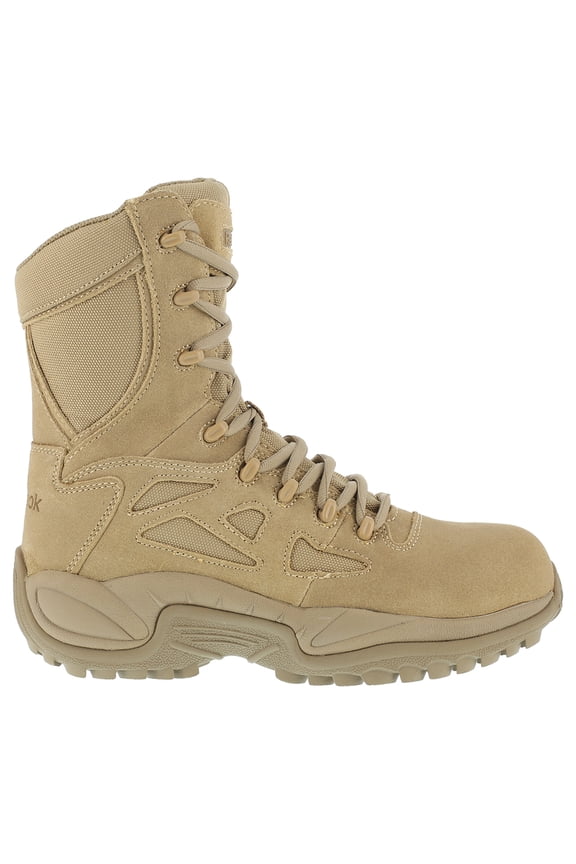 men's rapid response rb8894 safety boot,tan,9 m us