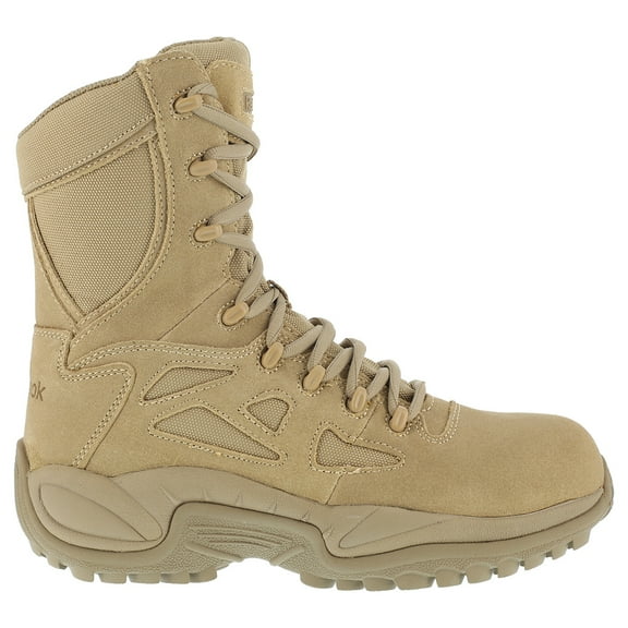 reebok work men's rapid response rb8894 safety boot,tan,9 m us