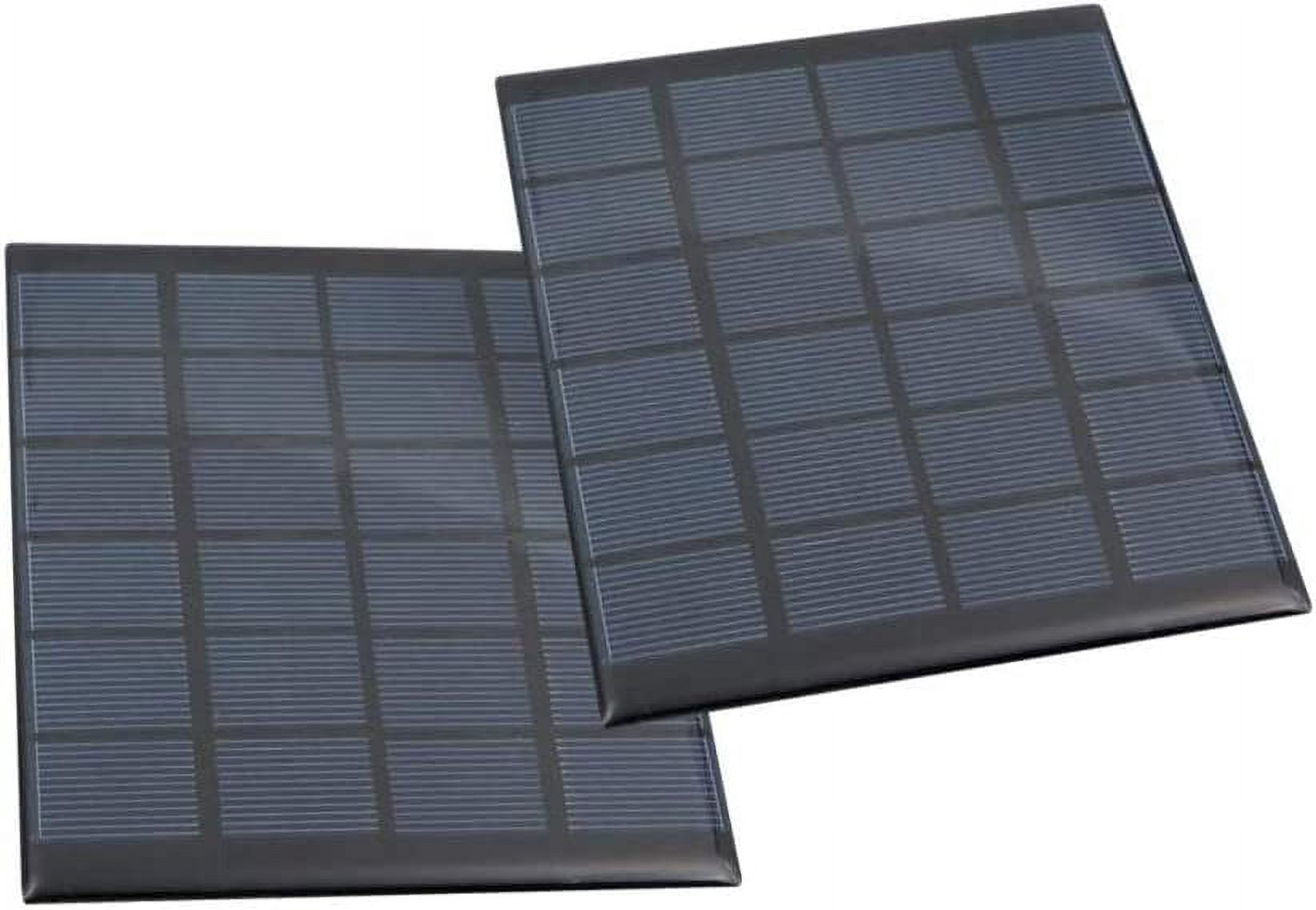 reedix 2pcs 6V 2W Polysilicon Solar Panel Glue Solar Cell Battery ...