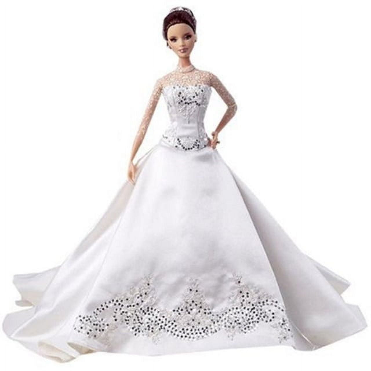 reem acra bride barbie doll