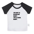 thumbnail image 1 of I'm Not a regular Baby I'm a Cool Baby Funny T shirt For Baby, Newborn Babies T-shirts, Infant Tops, 0-24M Kids Graphic Tees Clothing (Short Black Raglan T-shirt, 0-6 Months), 1 of 4