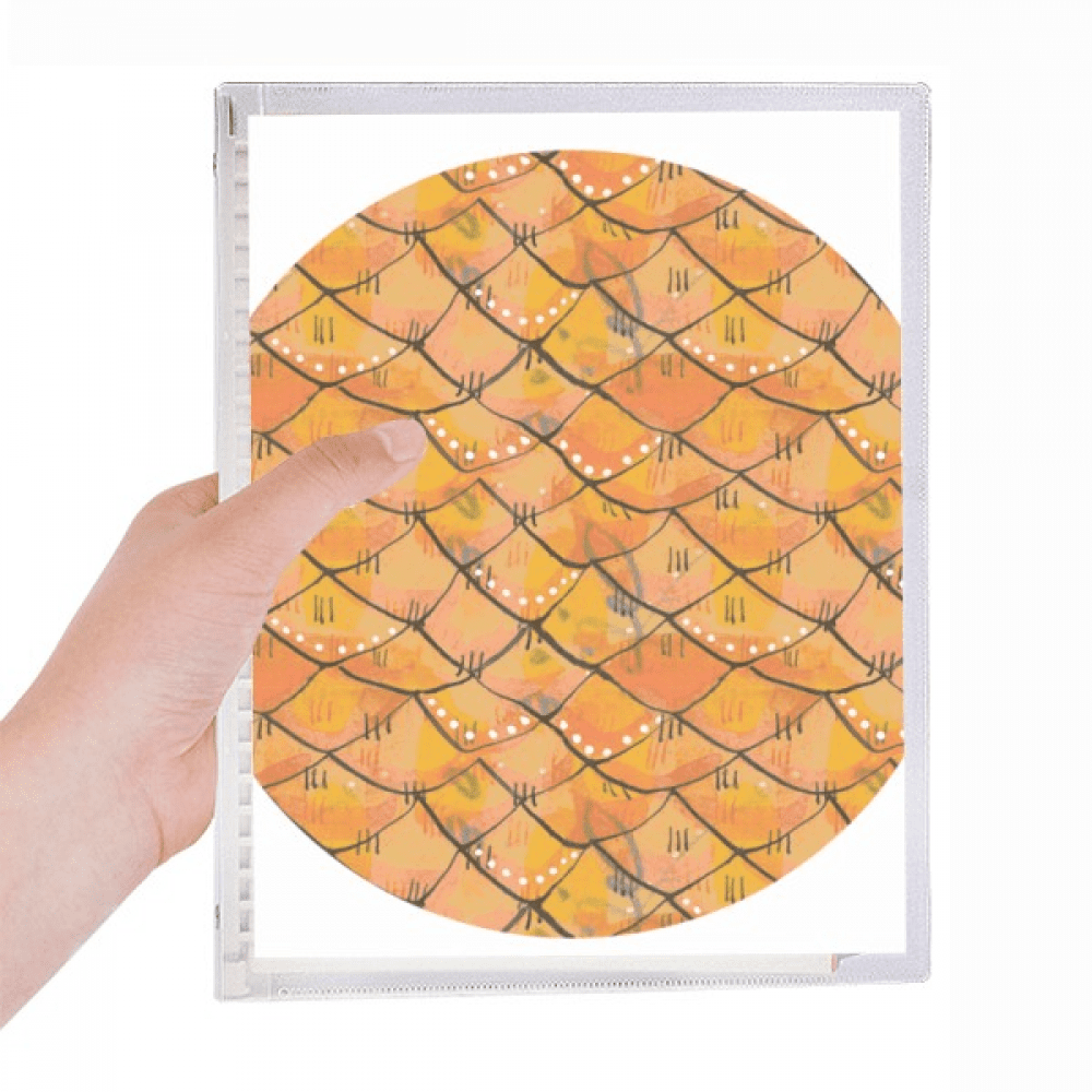 Strange Notebook regular pattern wood strange notebook loose diary refillable journal ...