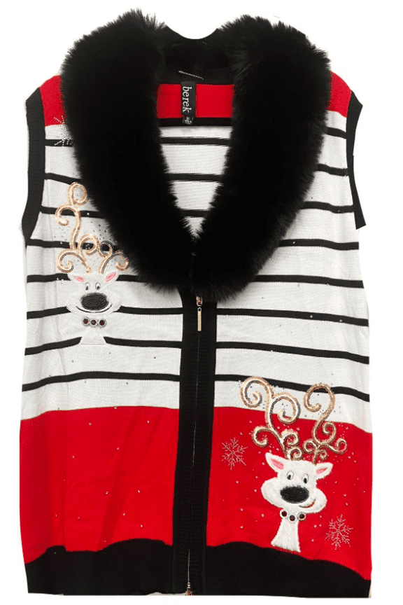 reindeer-stripes-vest-with-detachable-fur-collar