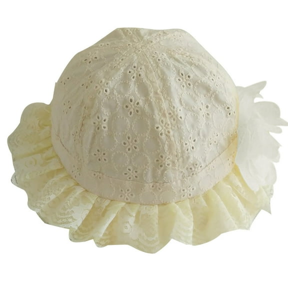 relanfenk baby hats lovely kids girls toddler flower cloth cap sunshade hollow sun hat