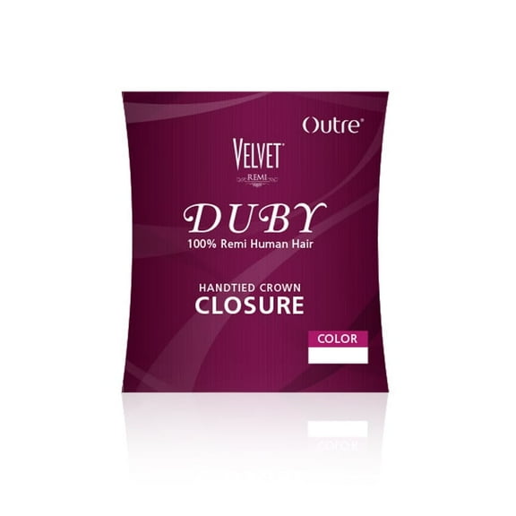 remi velvet duby closure unit (3-4 long - grd5 (1b-off black)
