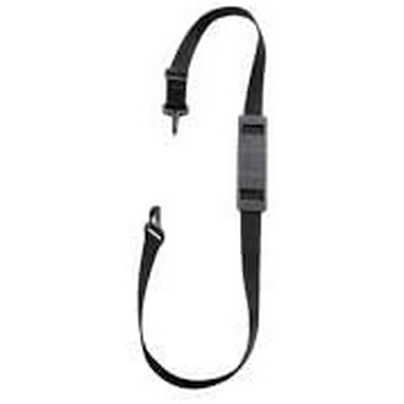 remo Strap, Shoulder, 1" x 42", Adjustable, Plastic Clip, Padded, Black Nylon