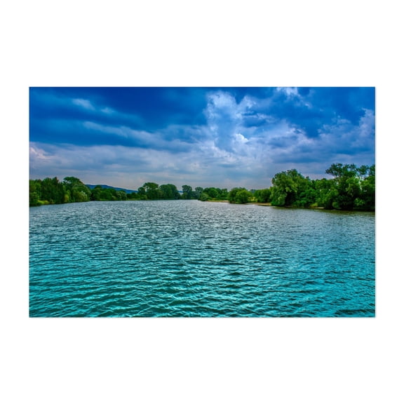 A remote tributary in the Amazon region - Amazonas Colombia Photography Lake Nature Landscape Water Scenic Summer Wilderness Unframed Wall Art Print 4 x 6 inches