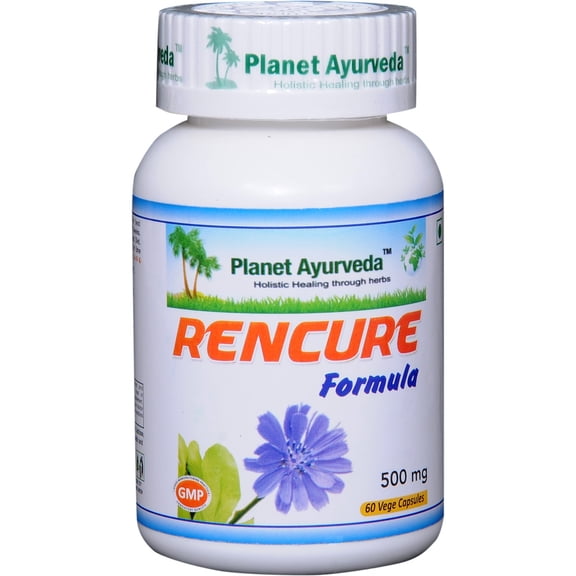 rencure formula - natural kidney supplement - 2 bottles (each 60 capsules, 500mg) - planet ayurveda