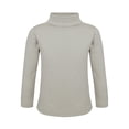 thumbnail image 1 of renvena Boys Girls Turtleneck Tshirt Cotton Long Sleeve Shirt Solid Color Warm Tee Tops Size 1-8 Green 7-8, 1 of 7