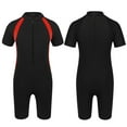 thumbnail image 1 of renvena Girls Kids One Piece Swimsuit Short Sleeves Rash Guard UPF 50+ with Front Zipper Closure Black 8-10, 1 of 7