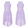 thumbnail image 1 of renvena Girls Sleeveless Ballet Dance Lyrical Modern Contemporary Halter Neck High-low Maxi Dress Lavender 16, 1 of 7