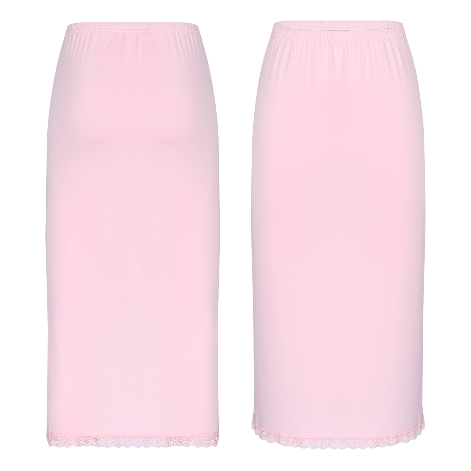 renvena Half Slips for Women Underskirt Short Lace Trim Above Knee Half