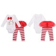 thumbnail image 1 of renvena Infant Baby Girls Christmas Outfit Deer Romper with Striped Pants, 1 of 7
