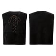 thumbnail image 1 of renvena Kids Boys Gothic Waistcoat Renaissance Steampunk Lace-up Vest Halloween Sleeveless Top Medieval Costume Size 4-16 Black 4, 1 of 7