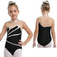 thumbnail image 1 of renvena Kids Girls Gymnastic Leotard Mock Neck Sleeveless Bodysuit Ballet Dancewear Silver 4, 1 of 7
