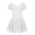 thumbnail image 1 of renvena Kids Girls Short Sleeves Ballet Dance Classic Tutu Dress Ballerina Basic Athletic Dancing Skirt, 1 of 7