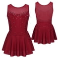 thumbnail image 1 of renvena Kids Girls Sleeveless Figure Ice Skating Dress Ballet Dance Leotard Skirts Twirling Competition Costumes, 1 of 7