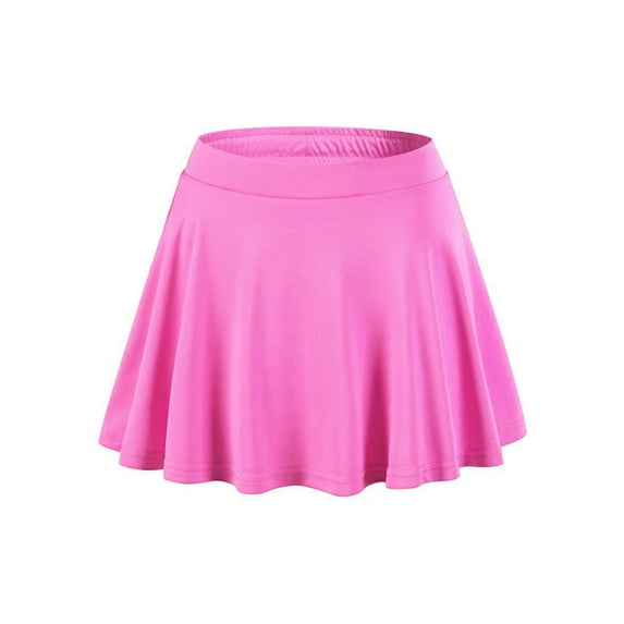 renvena Kids Girls Training Sports Skirt Casual Mini Flared Pleated Skirt Casual Size 2-15 Pink 10-11
