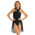 thumbnail image 1 of renvena Women Sleeveless Mesh Lyrical Leotard Dance Dress Modern Contemporary Dance Costume, 1 of 7