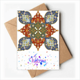 thumbnail image 1 of repeat flower illustration pattern Welcome Back Greeting Cards Envelopes Blank, 1 of 4