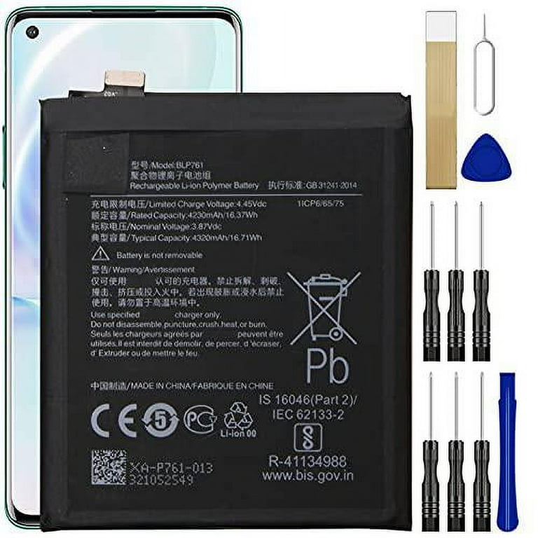 replacement battery blp761 for t-mobile oneplus in2017 free