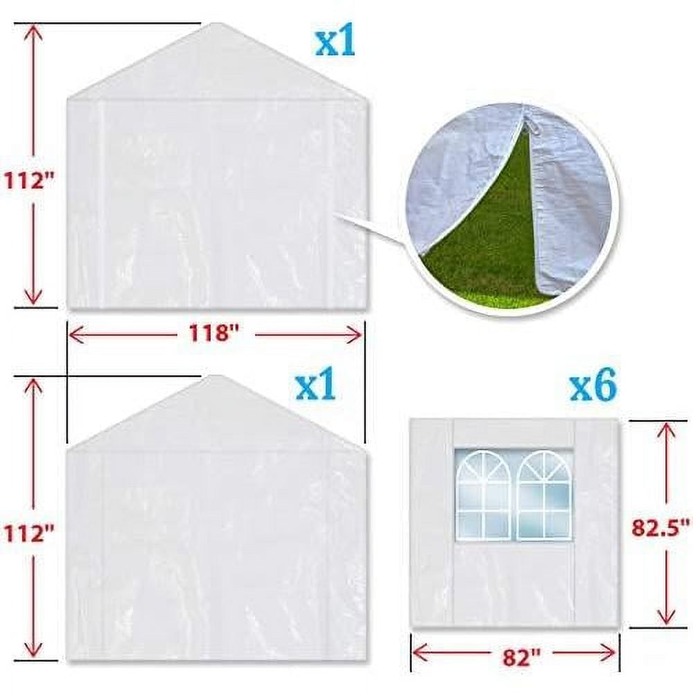 replacement carport sidewall for 10x20 tent garage, replacement kit ...