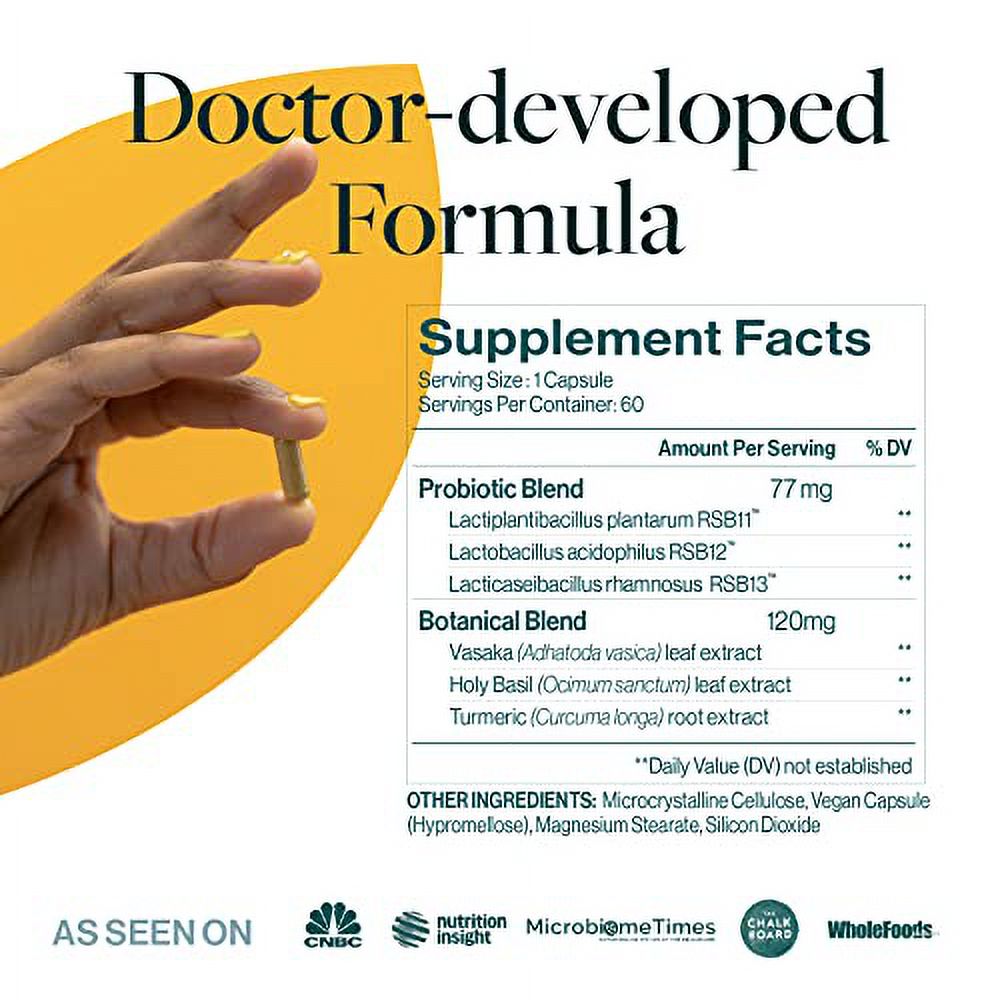  resB Lung Support Supplement Dr Formulated Probiotics with Turmeric