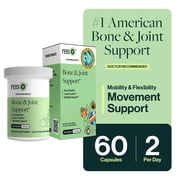 resbiotic resO Bone and Joint Support Supplement with Turmeric, Glucosamine, and Vitamin D3, 60 Count