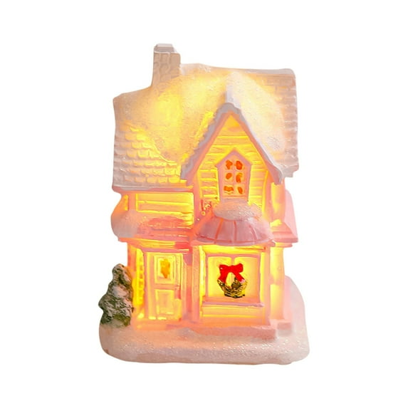 resin christmas house
