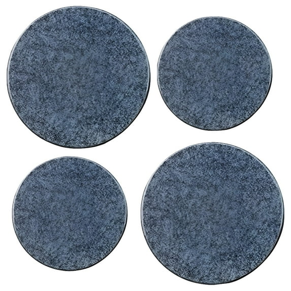 reston lloyd electric stove burner covers, set of 4, black granite