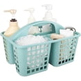 thumbnail image 1 of Portable Shower Caddy Basket with Compartments Cleaning Supplies Organizer with Handle Plastic Storage Divided Tool Bin for Bathroom, Bedroom, Kitchen, College Dorm, Garden, Under Sink,, 1 of 7