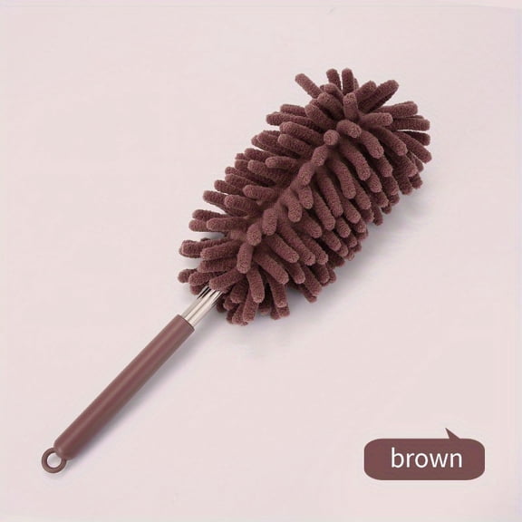 This retractable microfiber duster is suitable for cleaning furniture, cars, and clothing. It's durable, portable, and ideal for cleaning hard-to-reach corners.