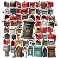 thumbnail image 1 of retro Mailbox Stickers, Waterproof Mailbox Sticker for Water Bottle Laptop Phone Cases Planner Skateboard Luggage Helmet Party Favor Decor, Ideal for Adults Teens Teacher Rewards, 1 of 9