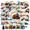 thumbnail image 1 of retro Train Stickers, Waterproof Train Sticker for Water Bottle Laptop Phone Cases Planner Skateboard Luggage Helmet Party Favor Decor, Ideal for Adults Teens Teacher Rewards, 1 of 9