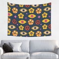 thumbnail image 1 of retro flowers Tapestry for Bedroom - Tapestry Wall Hanging Wall Tapestry for Dorm Wall Decor Home Decoration , Aesthetic Funny Tapestry 29 x 37in, 1 of 5