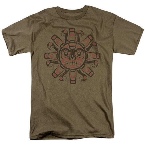 retro - tribal sun t-shirt size l