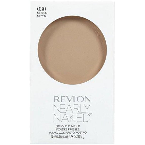 revlon nearly naked pressed powder no. 030 medium for women, 0.28 ounce