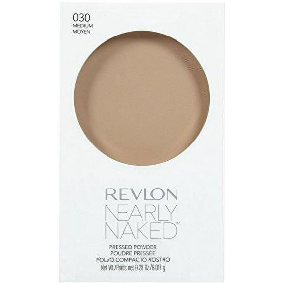 revlon nearly naked pressed powder no. 030 medium for women, 0.28 ounce