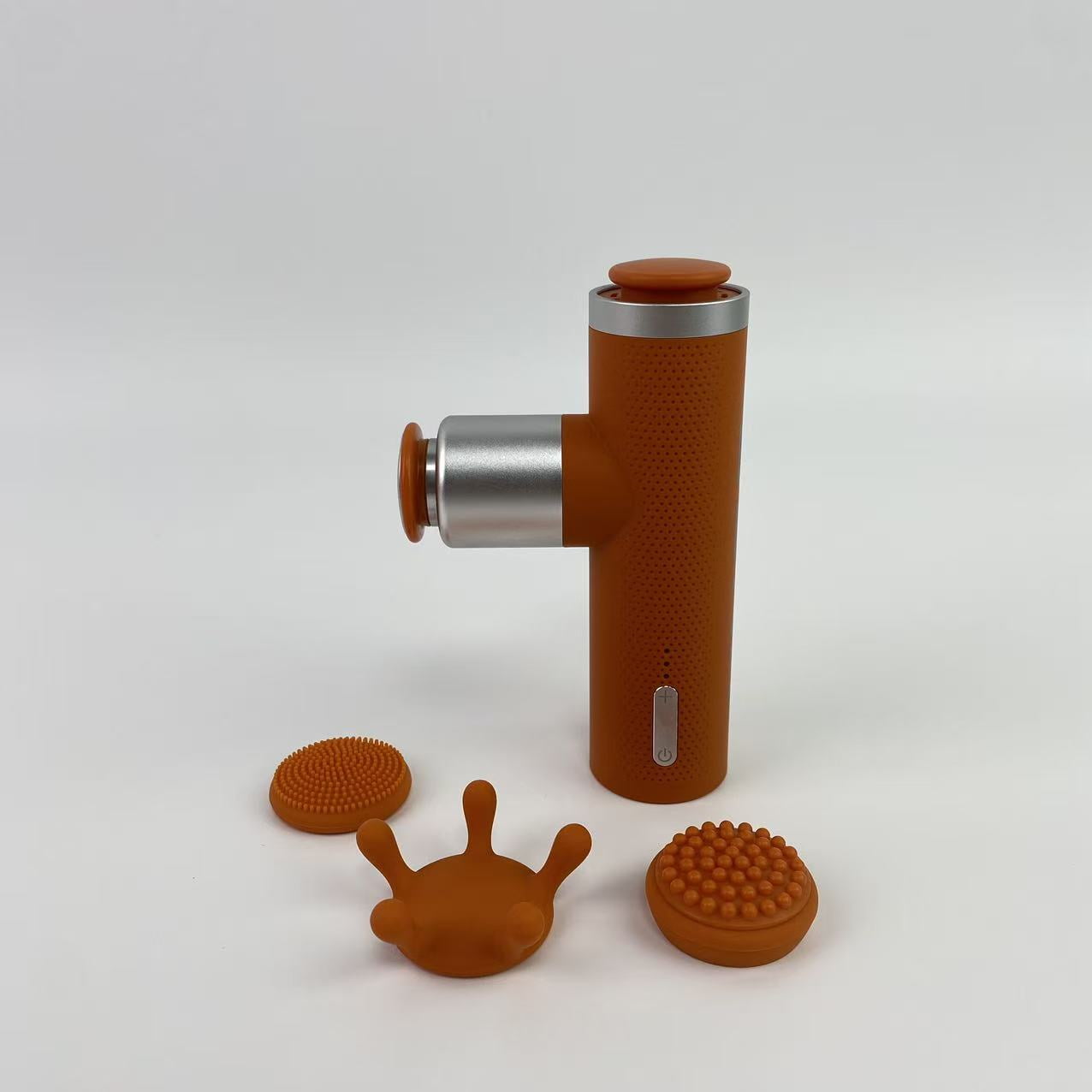 rexymom Massage apparatus,Mini Massage Gun with Heat, Deep Tissue Massage Gun, Portable Percussion Muscle Massager with 4 Massage Heads for Athletes