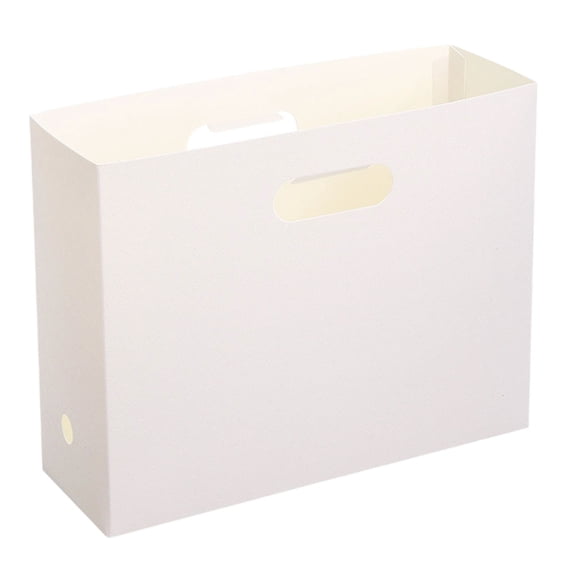 rganizer Box with Handle, Cardboard Hanging File Folder Storage Crate for Desk Office or Home, Portable Filing Box for Documents and Magazines, Document Organizer with Handle for Easy Carry