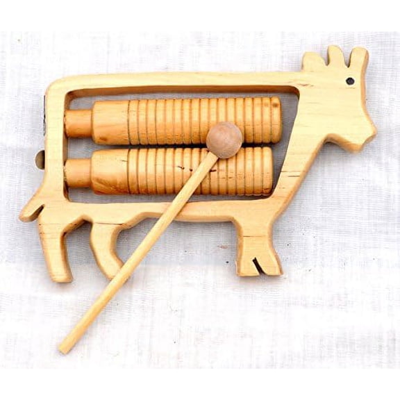 rhythm band cow tone block with mallet