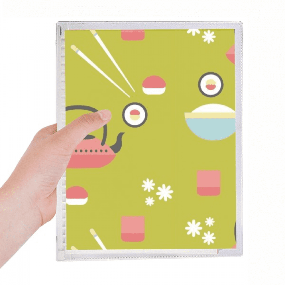 rice teapot cup sushi japan notebook loose diary refillable journal statiry