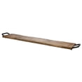 thumbnail image 1 of Godinger Rectangular Wood Handled Tray, 1 of 2