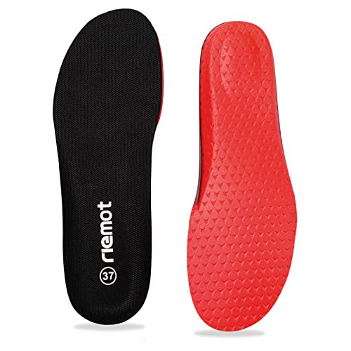 riemot Men's PU Foam Shoe Insoles Orthotic Inserts for Plantar