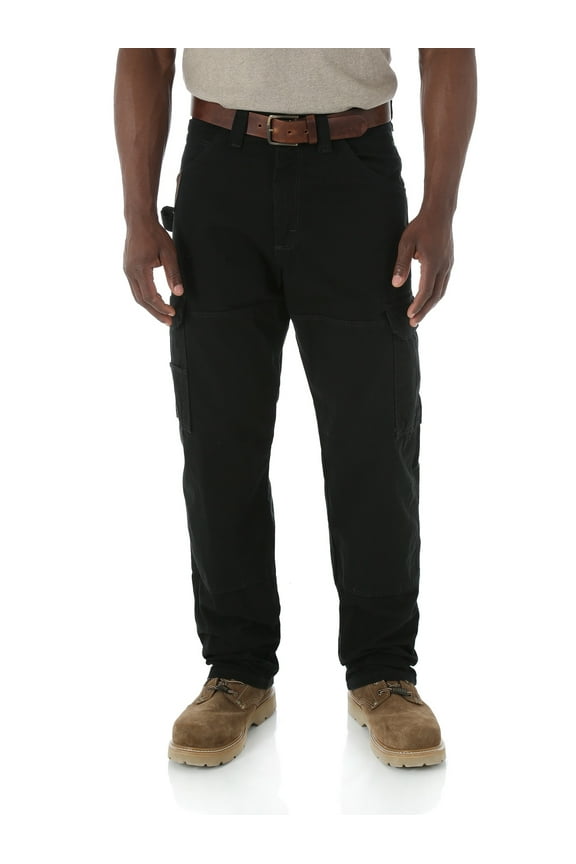 riggs workwear by wrangler men's ranger pant,black,42x34