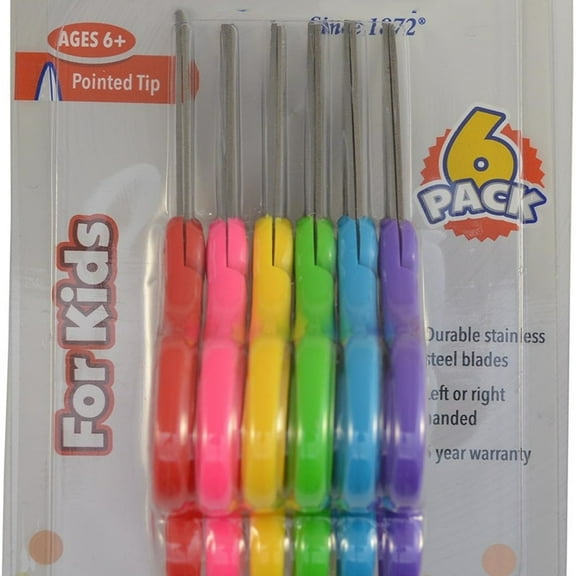 right and left hand scissors, pointed safety scissors