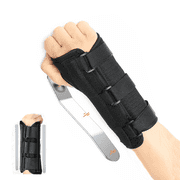 A right hand Wrist Brace,Carpal Tunnel Wrist Brace Night Support and Metal Splint Stabilizer,Helps Relieve Tendinitis Arthritis Carpal Tunnel Syndrome Pain,Reduces Recovery Time for Men WomenS/M