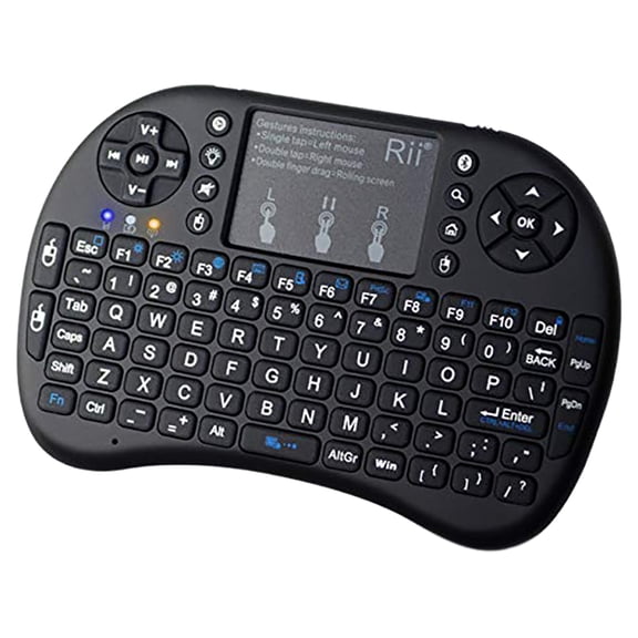 rii i8+ bt mini wireless bluetooth backlight touchpad keyboard with mouse for pc/mac/android